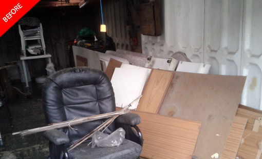 Before Clearing of Garage